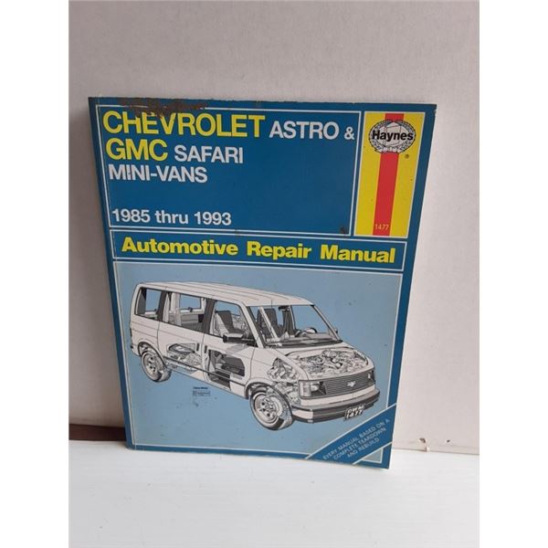 HAYNES CHEVY ASTRO SAFARI 1985 - 1993 MANUAL