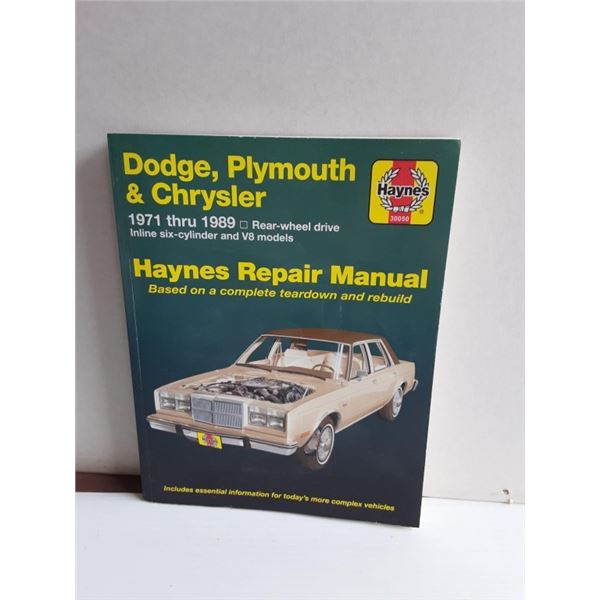 HAYNES DODGE/PLYMOUTH 1971-1989 MANUAL