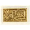 Image 2 : ISRAEL 1 1/4'' X 2 1/4'' BRONZE TOKEN "PRAYER" BY