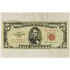 Image 1 : 1953-B $5 US RED SEAL NOTE