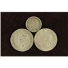 Image 2 : SILVER GREAT BRITAIN COINS 1935-3 PENCE & 1937 AND