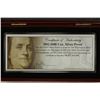 Image 2 : 1 TROY OZ. .999 FINE SILVER $100 BILL IN NICE