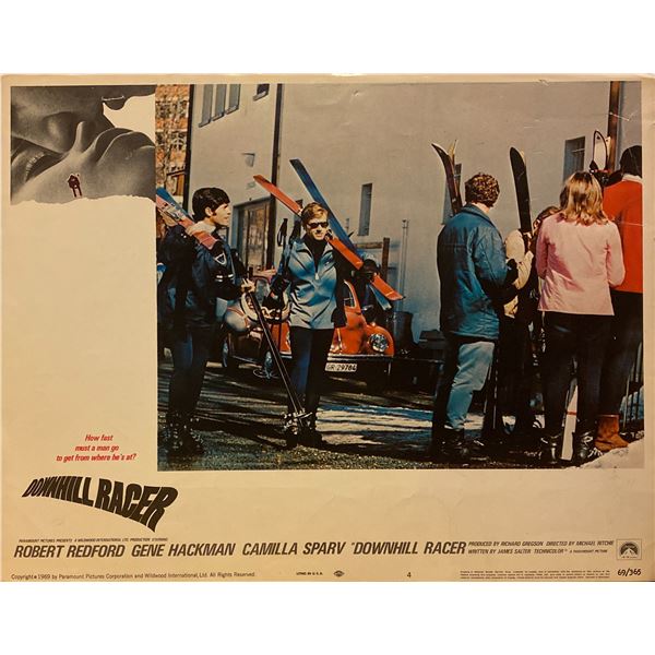 Downhill Racer 1969 original vintage insert card