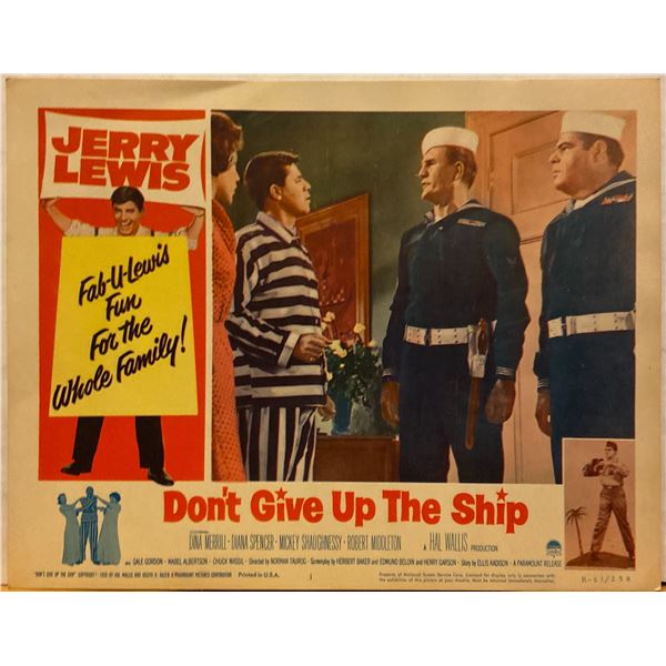 Don't Give Up the Ship 1963 original vintage lobby card
