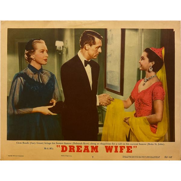 Dream Wife 1953 original vintage lobby card