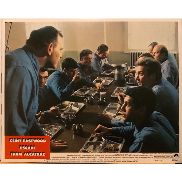 Escape From Alcatraz 1979 original vintage lobby card