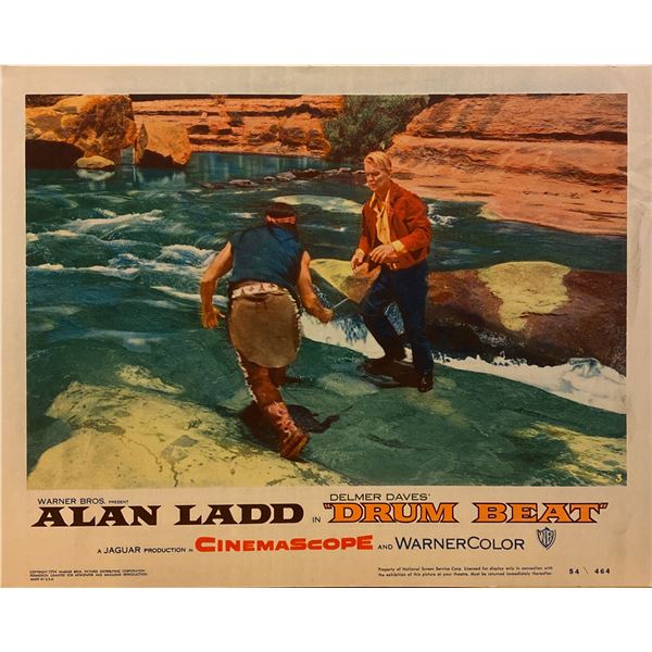 Drum Beat 1954 original vintage lobby card