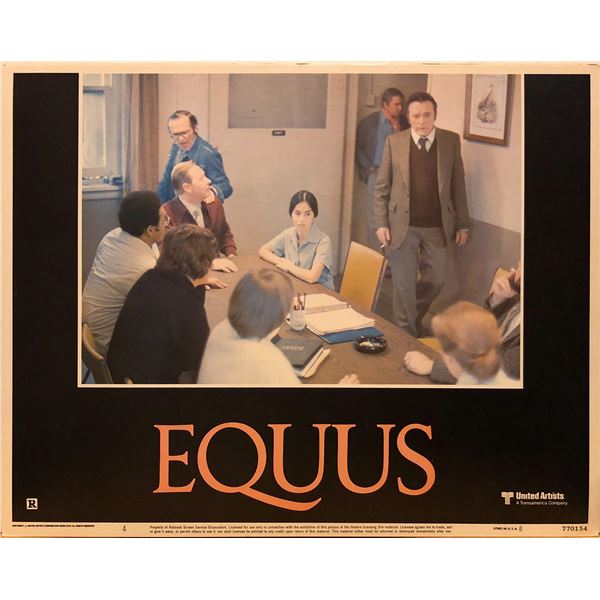 Equus 1977 original vintage lobby card