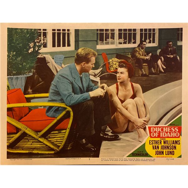 Duchess of Idaho 1950 original vintage lobby card