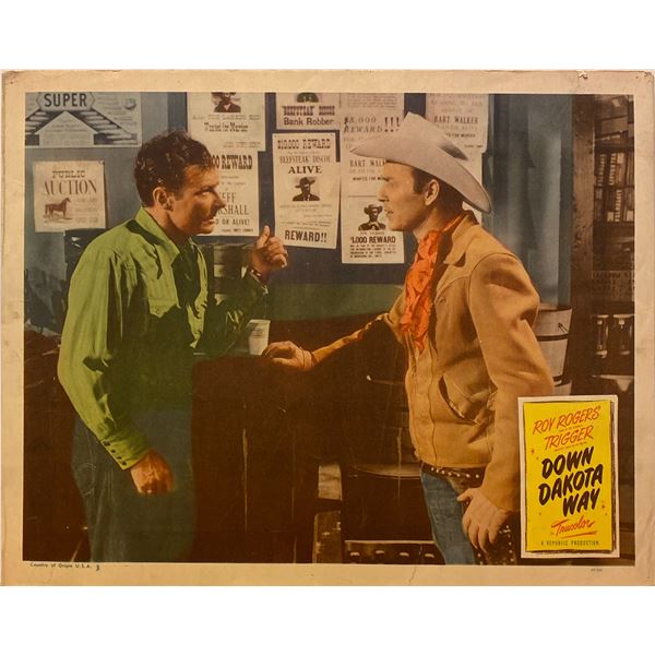 Down Dakota Way 1949 original vintage lobby card