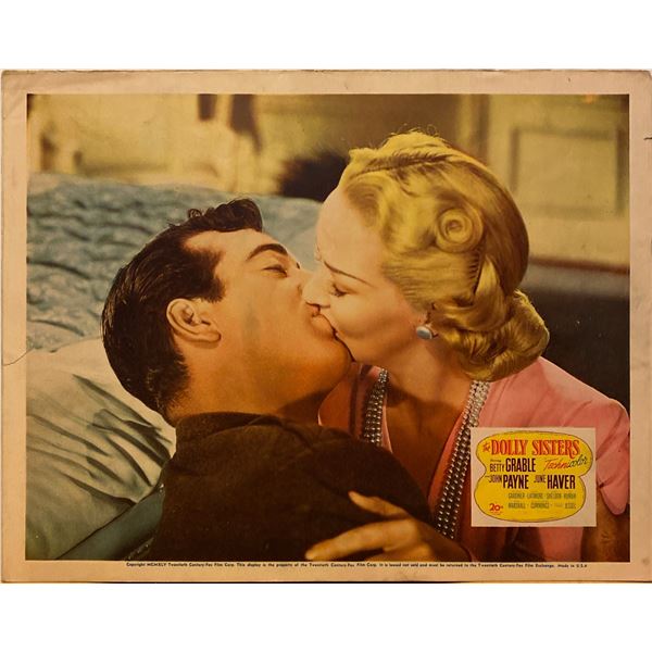 The Dolly Sisters 1945 original vintage insert card