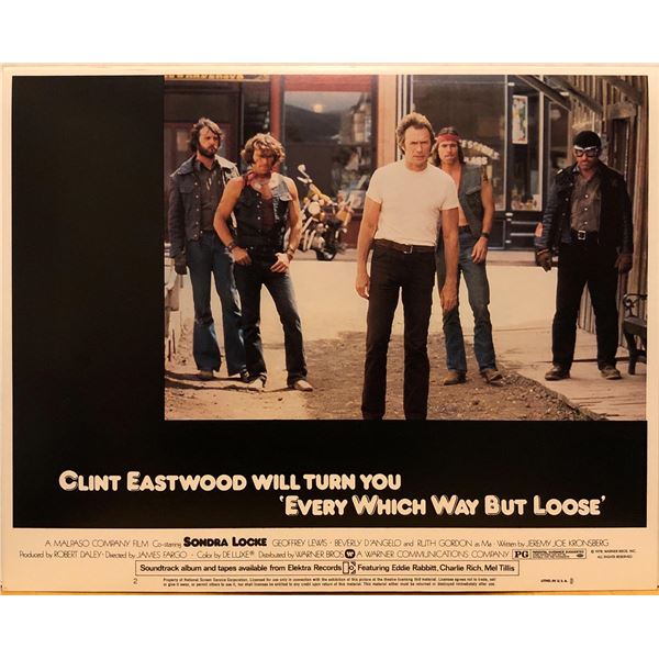 Every Which Way But Loose 1978 original vintage lobby card