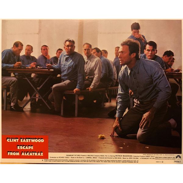 Escape From Alcatraz 1979 original vintage lobby card