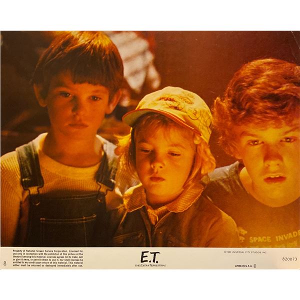 E.T. the Extra-Terrestrial 1982 original vintage lobby card