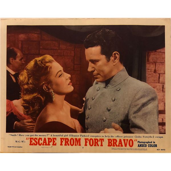 Escape from Fort Bravo 1953 original vintage lobby card