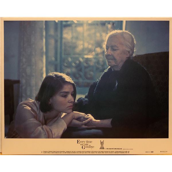 Every Time We Say Goodbye 1986 original vintage lobby card