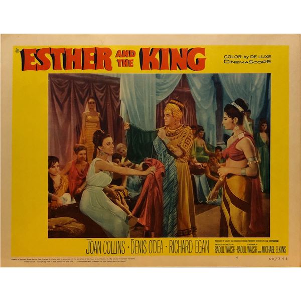 Esther and the King 1960 original vintage lobby card