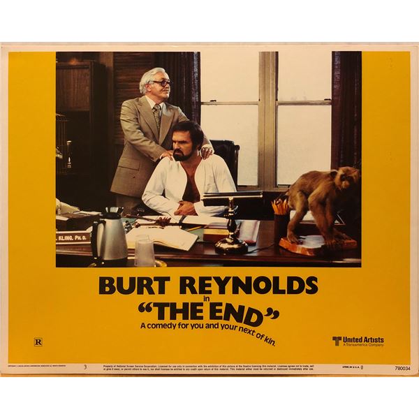 The End 1978 original vintage lobby card