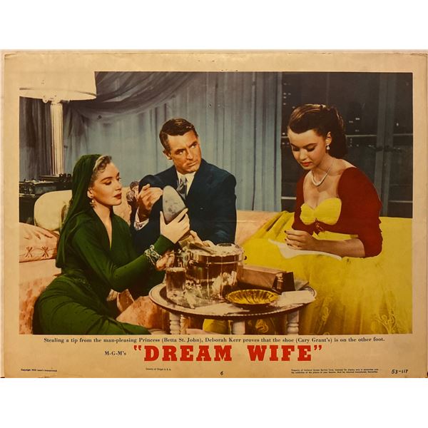 Dream Wife 1953 original vintage lobby card