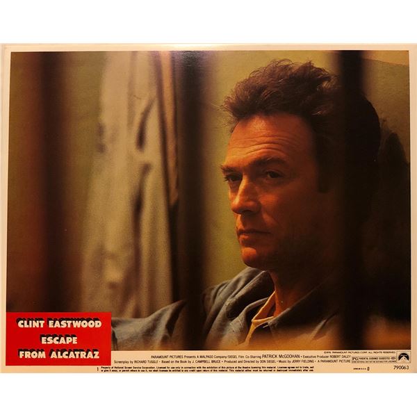 Escape From Alcatraz 1979 original vintage lobby card