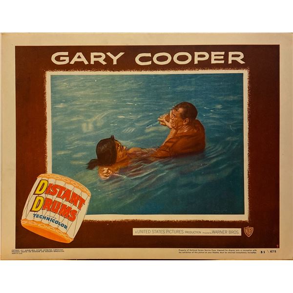 Distant Drums 1951 original vintage lobby card