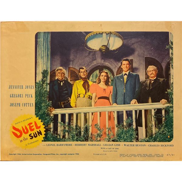 Duel in the Sun 1947 original vintage lobby card