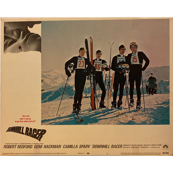 Downhill Racer 1969 original vintage insert card