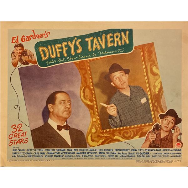 Duffy's Tavern 1945 original vintage lobby card