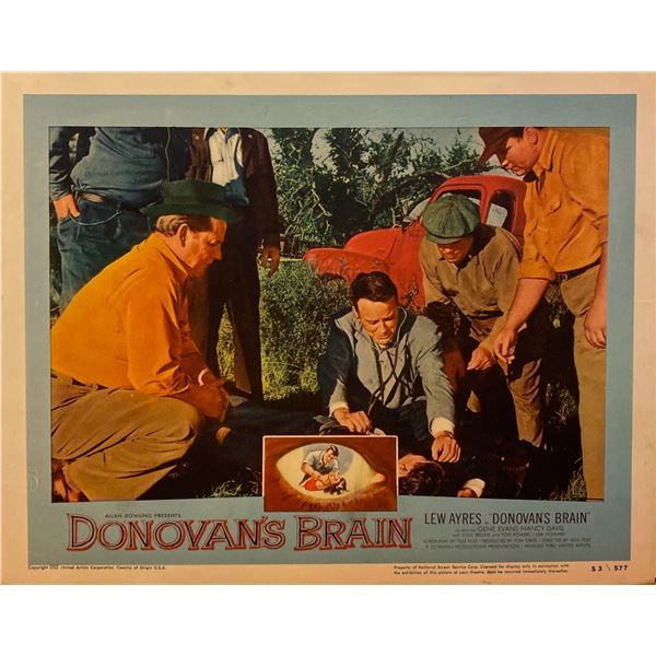 Donovan's Brain 1953 original vintage lobby card