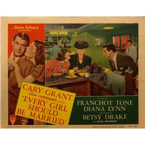 Every Girl Should Be Married 1948 original vintage lobby card
