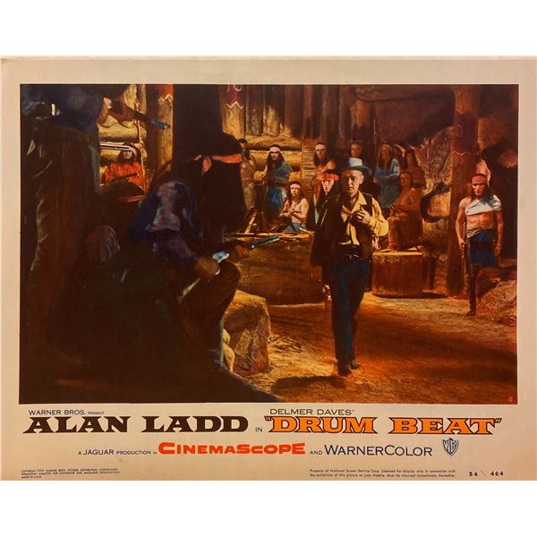 Drum Beat 1954 original vintage lobby card