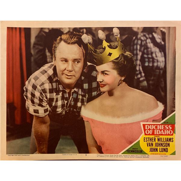 Duchess of Idaho 1950 original vintage lobby card