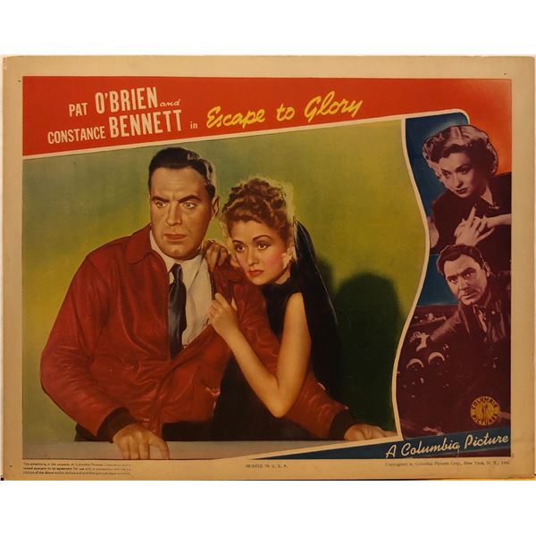 Escape to Glory 1940 original vintage lobby card