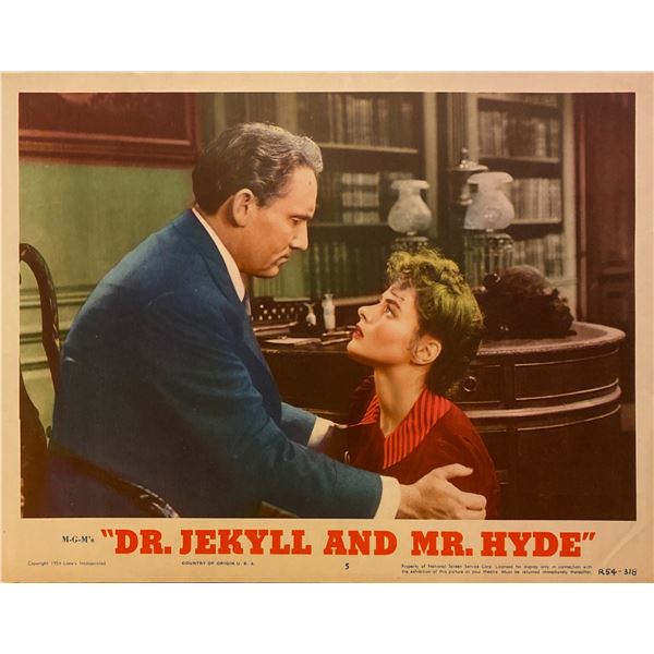 Dr. Jekyll and Mr. Hyde 1954 original vintage lobby card