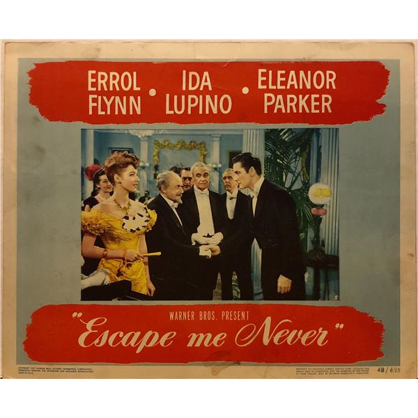 Escape Me Never 1948 original vintage lobby card