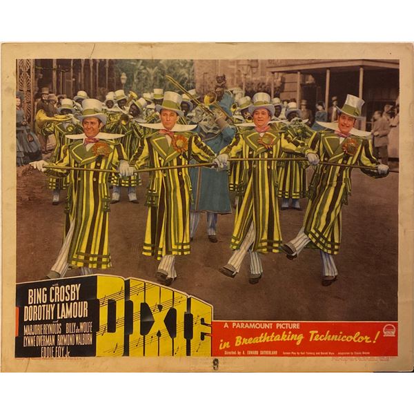 Dixie 1943 original vintage lobby card