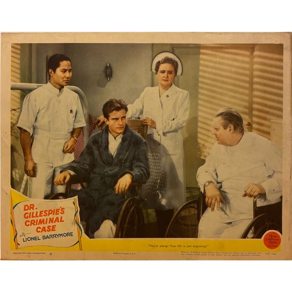 Dr. Gillespie's Criminal Case 1943 original vintage lobby card
