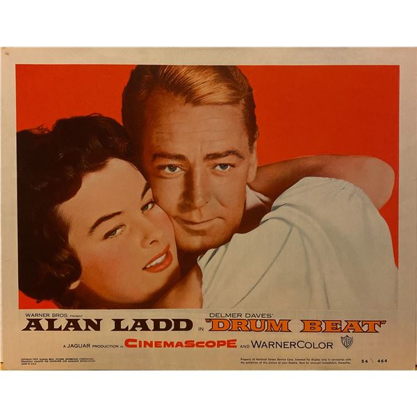 Drum Beat 1954 original vintage lobby card