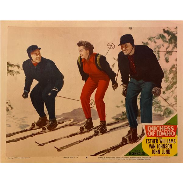 Duchess of Idaho 1950 original vintage lobby card