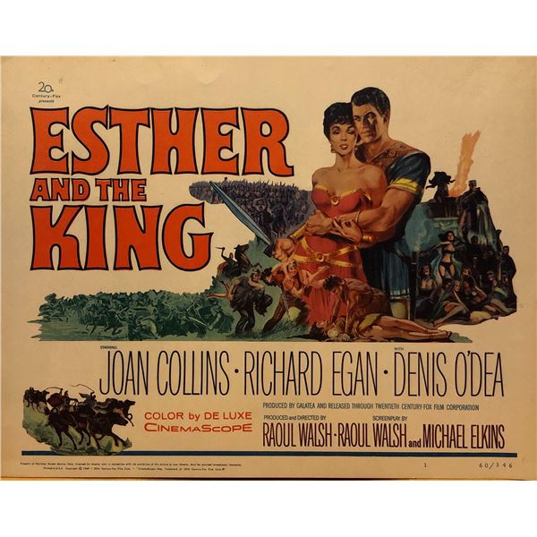 Esther and the King 1960 original vintage lobby card