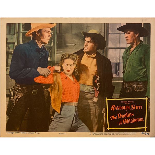 The Doolins of Oklahoma 1949 original vintage lobby card