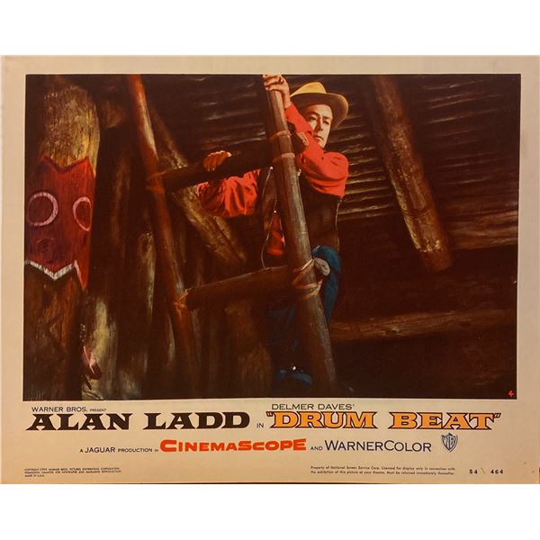 Drum Beat 1954 original vintage lobby card