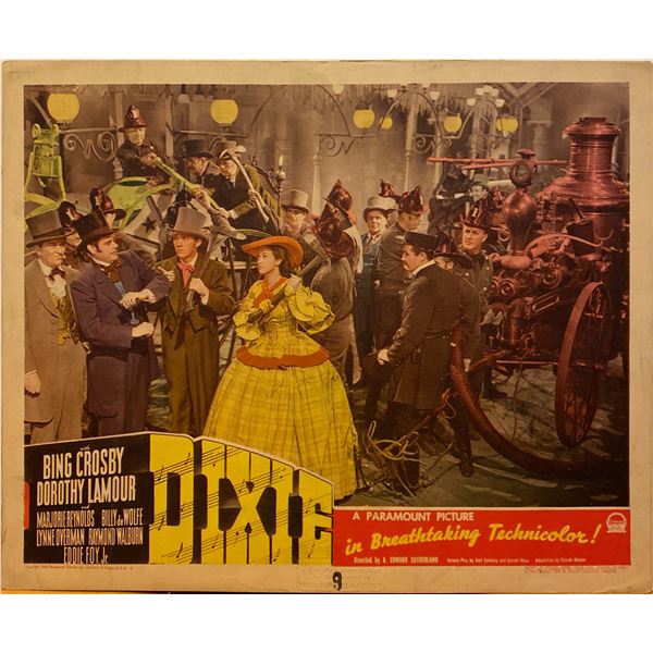Dixie 1943 original vintage lobby card