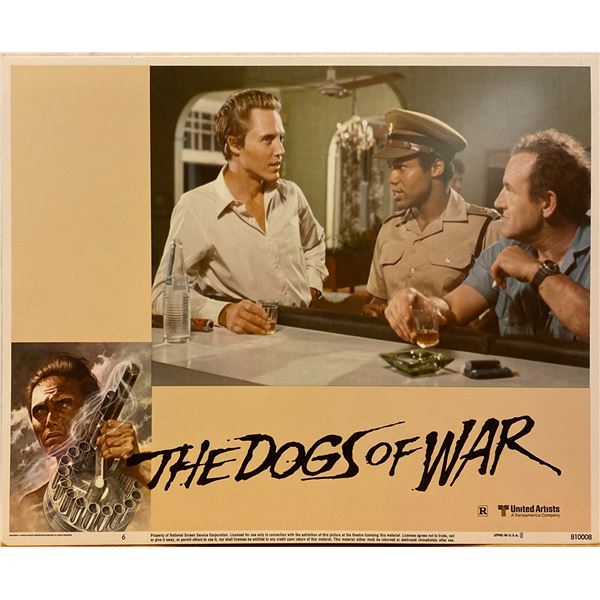 The Dogs of War 1981 original vintage lobby card