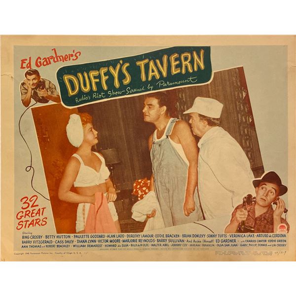Duffy's Tavern 1945 original vintage lobby card