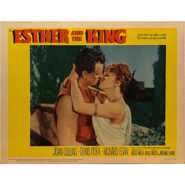 Esther and the King 1960 original vintage lobby card