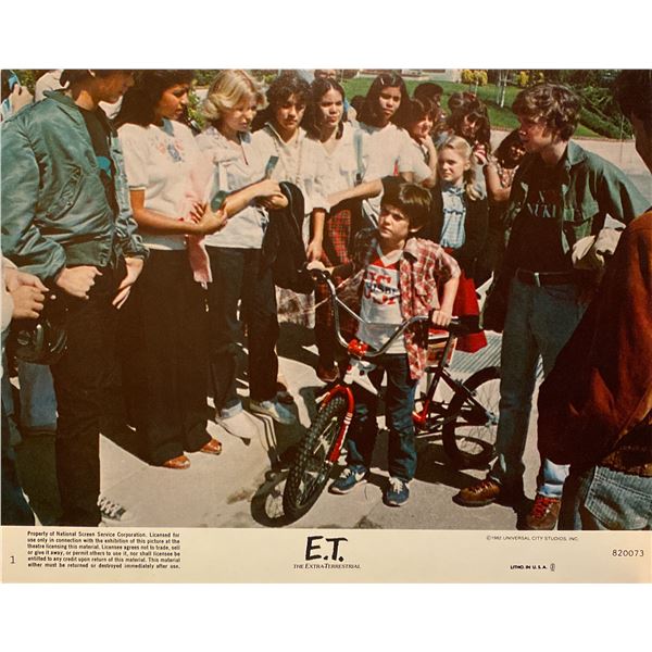 E.T. the Extra-Terrestrial 1982 original vintage lobby card