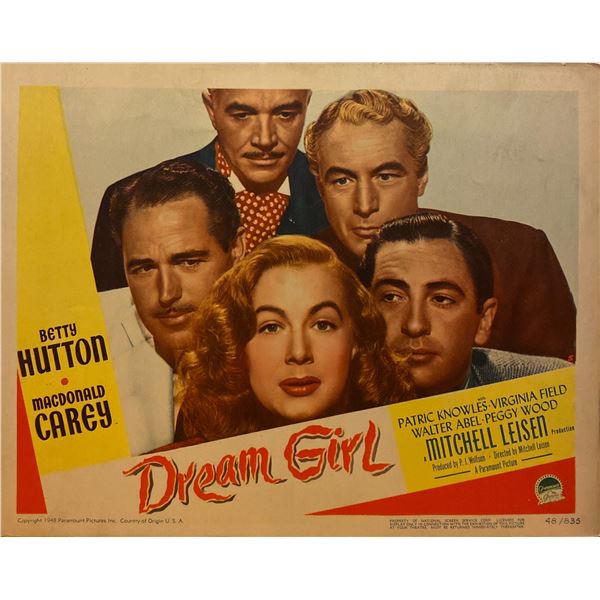 Dream Girl 1948 original vintage lobby card