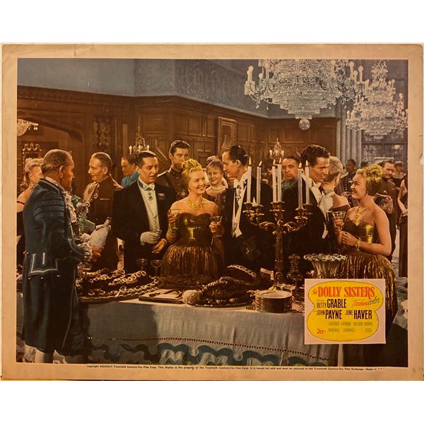 The Dolly Sisters 1945 original vintage insert card