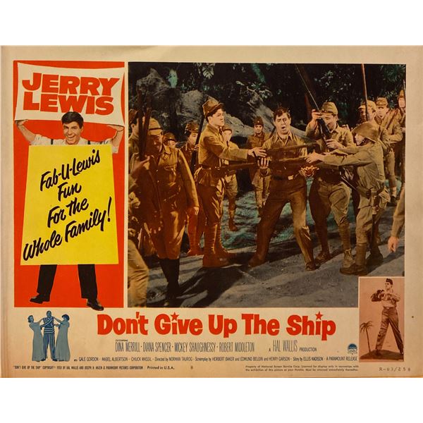 Don't Give Up the Ship 1963 original vintage lobby card